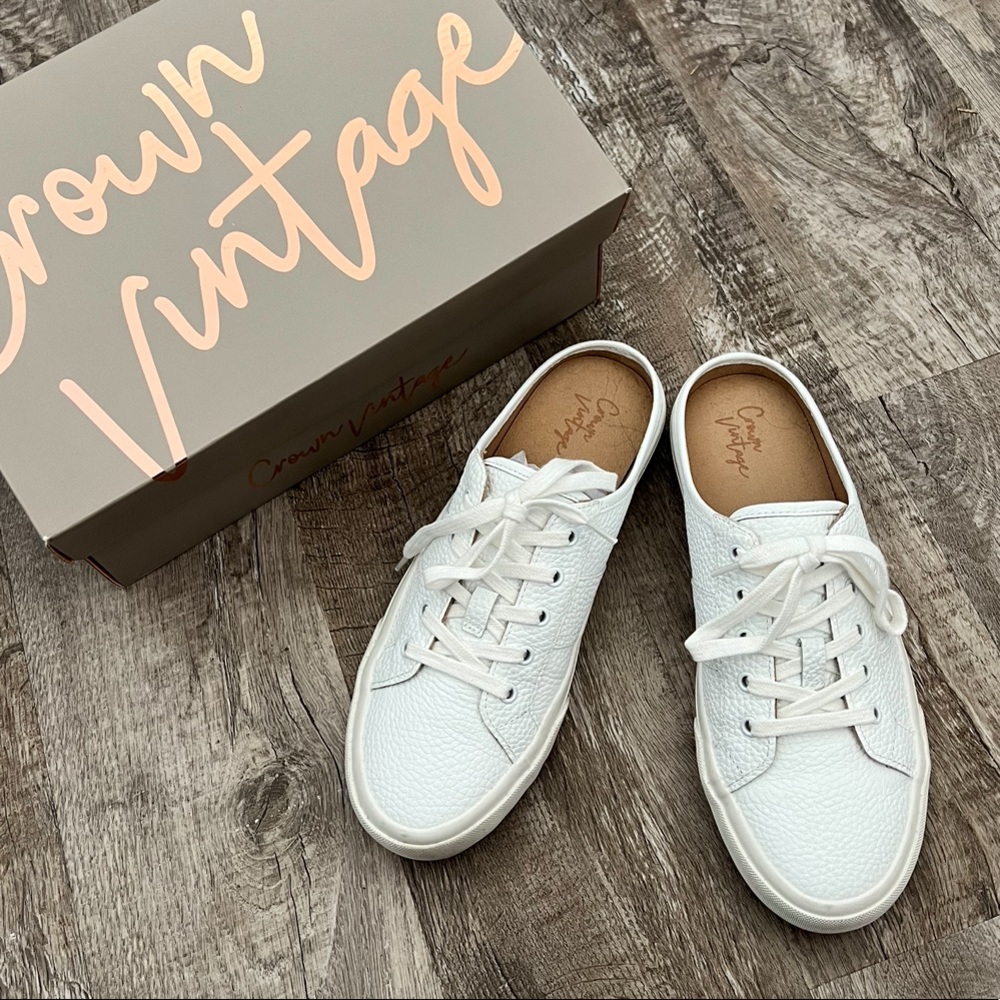 Crown vintage sneaker mules
